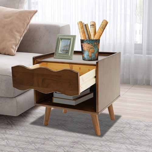 Comodino legno con 1 - in,