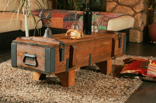 Cassapanca tavolino legno