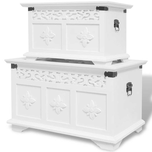 Set cassapanche bianche - 2x,