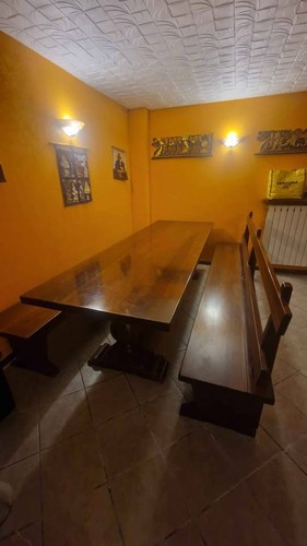 Tavolo con panca cassapanca - con,