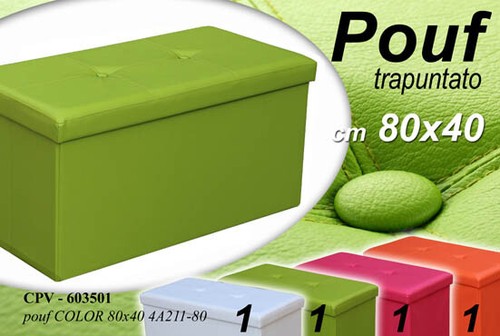 Pouf contenitore cassapanca - pouf,
